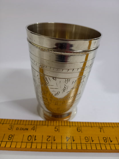 Pure Brass Glass for Home Restaurant 173g(Pack of 6) - PUSHMYCART