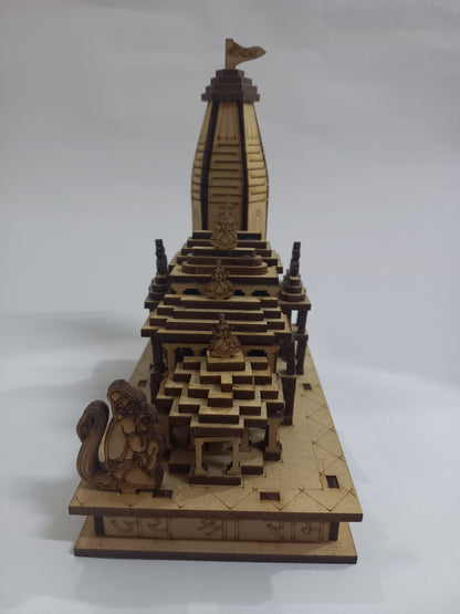 Ram Mandir Ayodhya Wood Temple - PUSHMYCART