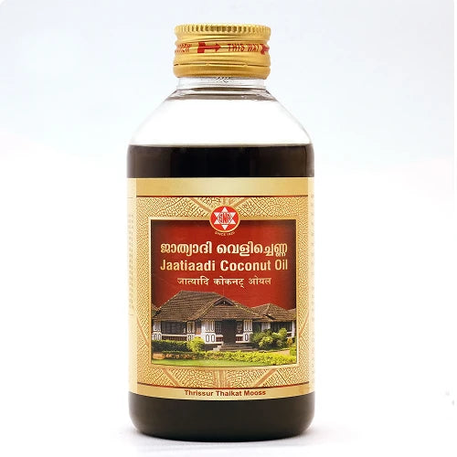 Sna oushadhasala Jaatiaadi Coconut Oil