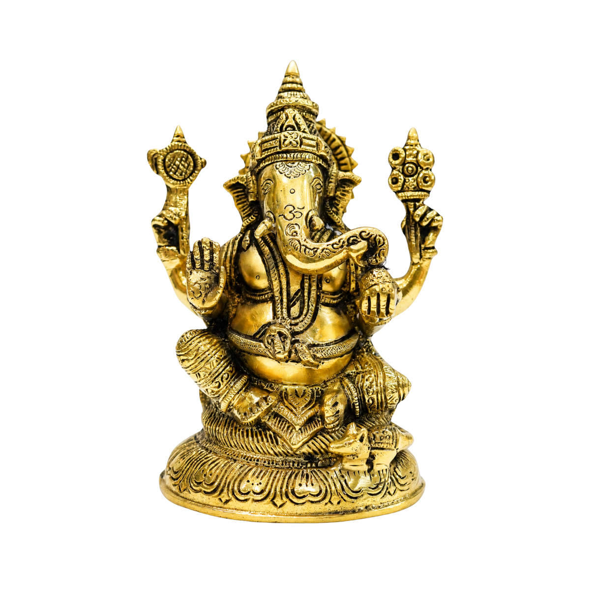 Brass Ganpati Idol for Home 1763g