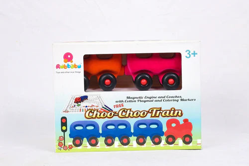 Rubbabu Magnetic Wholedout Choo Choo Train & Coaches