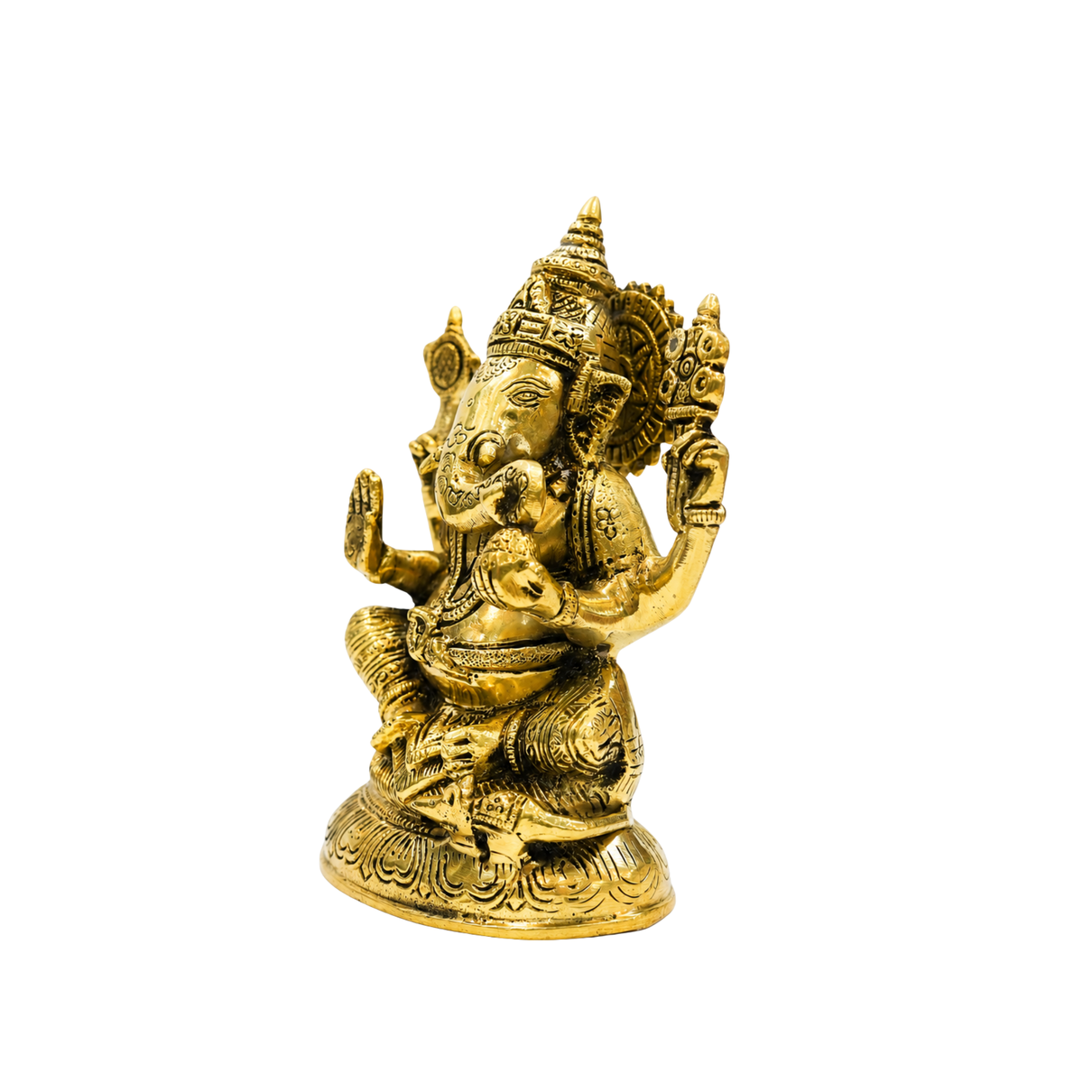 Brass Ganpati Idol for Home 1763g