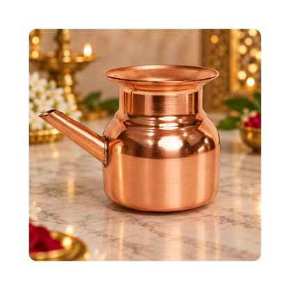 Pure Copper Plain Karwa Lota Kalash