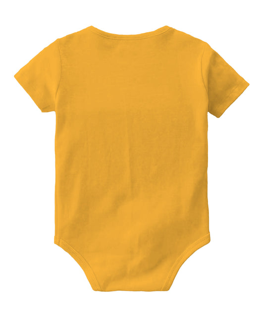 Baby Buzz My First Diwali Boy With Sparkler Half Sleeves Onesie Mustard Yellow