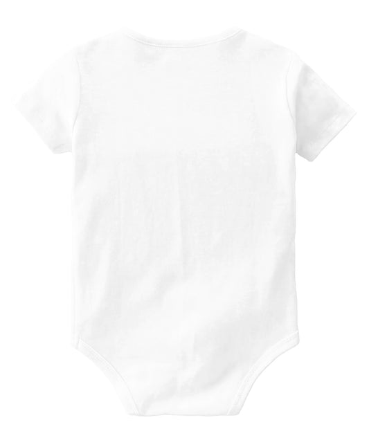 Baby Buzz My First Diwali With My Family Colourful Text Half Sleeves Onesie White