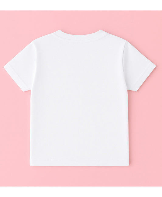 KNITROOT My First Diwali With Family Rocket and Crackers Half Sleeves Tee White