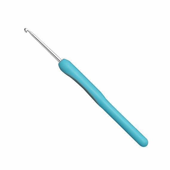 Soft Grip Crochet Needle with Aluminum Hook - image 1