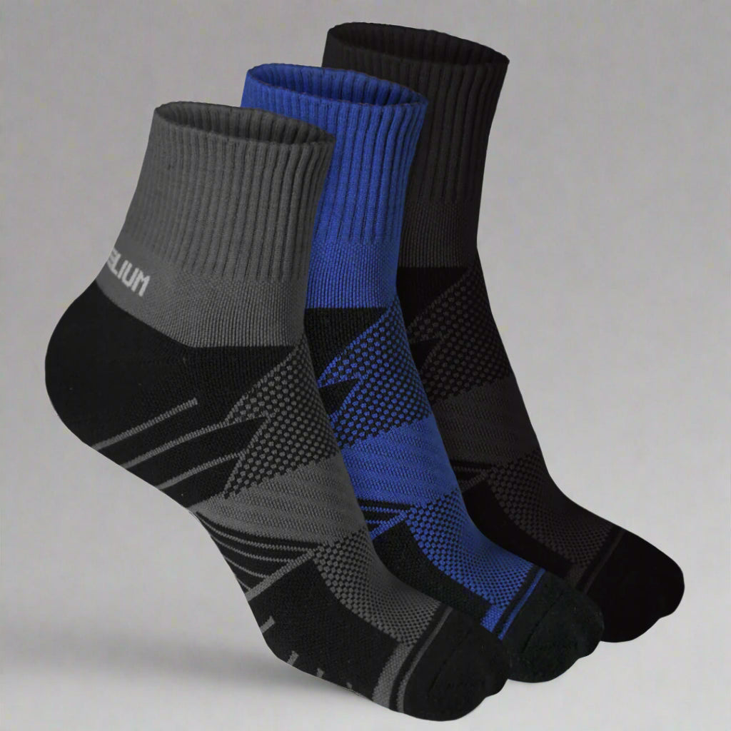 Heelium Bamboo Athletic Socks - 3 Pairs