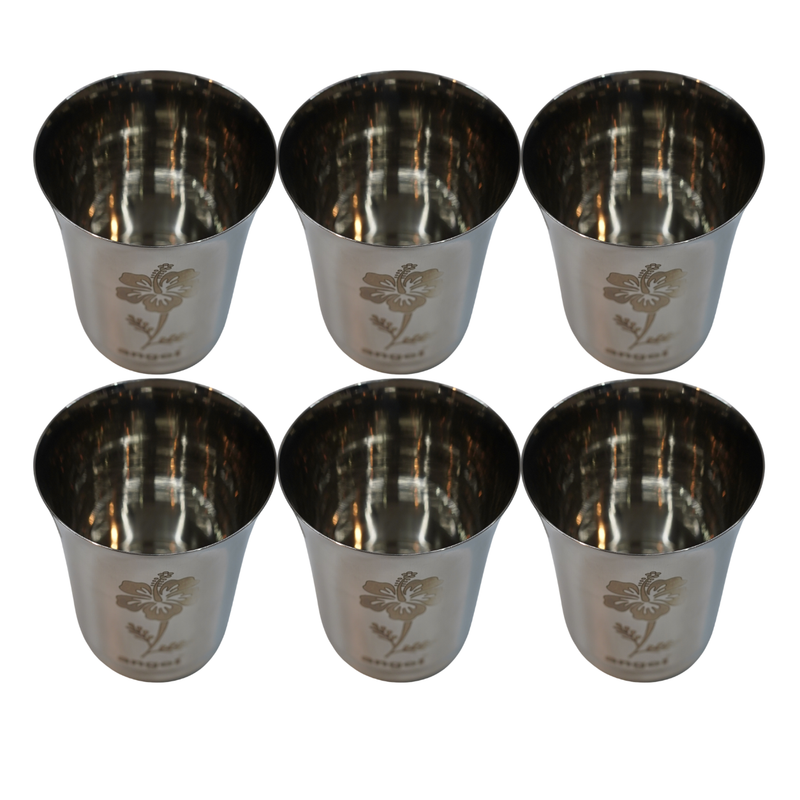 Durable Steel Drinking Cup 678g Set of 6