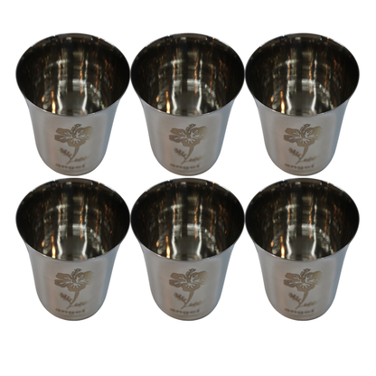 Durable Steel Drinking Cup 678g Set of 6