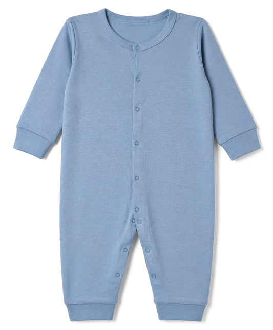 FirstCry Babyhug 100 Percent Cotton Interlock Knit Full Sleeves Solid Romper