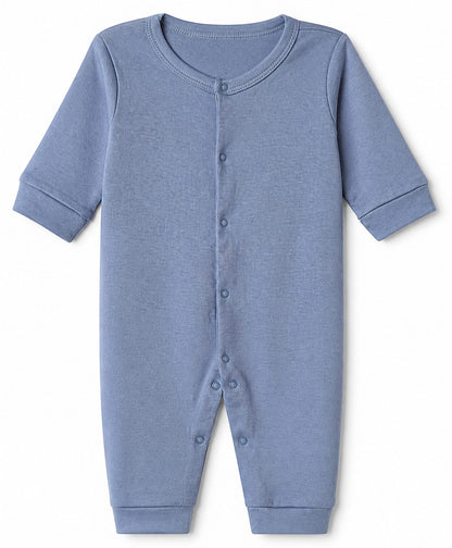 FirstCry Babyhug 100 Percent Cotton Interlock Knit Full Sleeves Solid Romper