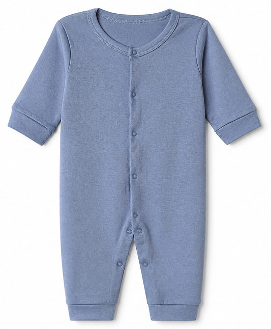 FirstCry Babyhug 100 Percent Cotton Interlock Knit Full Sleeves Solid Romper