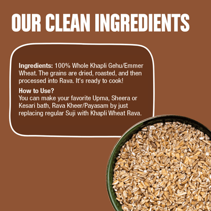 Early Foods Khapli Wheat Rava
