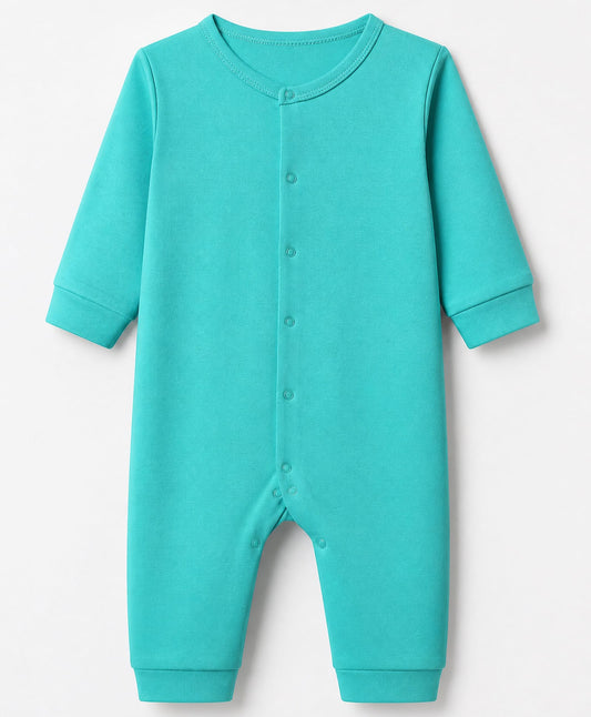 FirstCry Babyhug 100 Percent Cotton Interlock Knit Full Length Romper