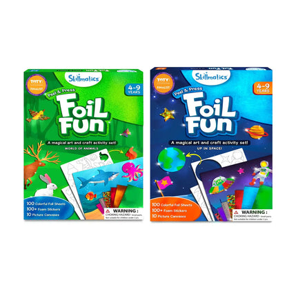 Skillmatics Foil Fun Space Safari Combo No Mess Art Kit Ages 4 to 9