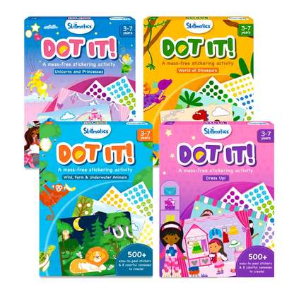 Skillmatics Dot it Mega Combo No mess sticker art Ages 3 to 7