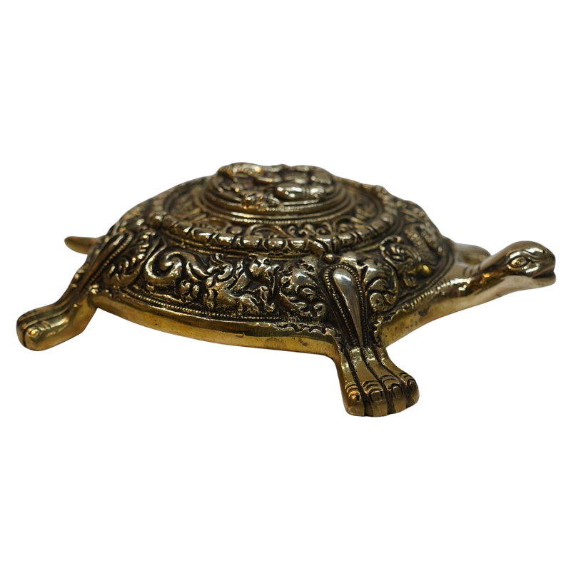 Brass Tortoise with Ganesha 1678g Set 1
