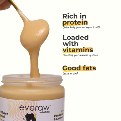 Everaw Nutrition Pineapple Cashew Butter