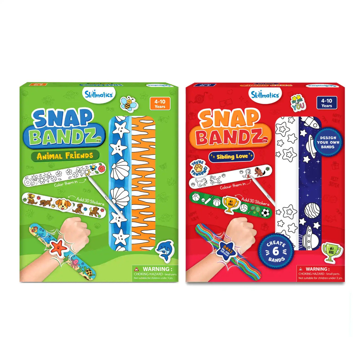 Skillmatics Snap Bandz Festive Gifting Bundle Ages 4 to 10