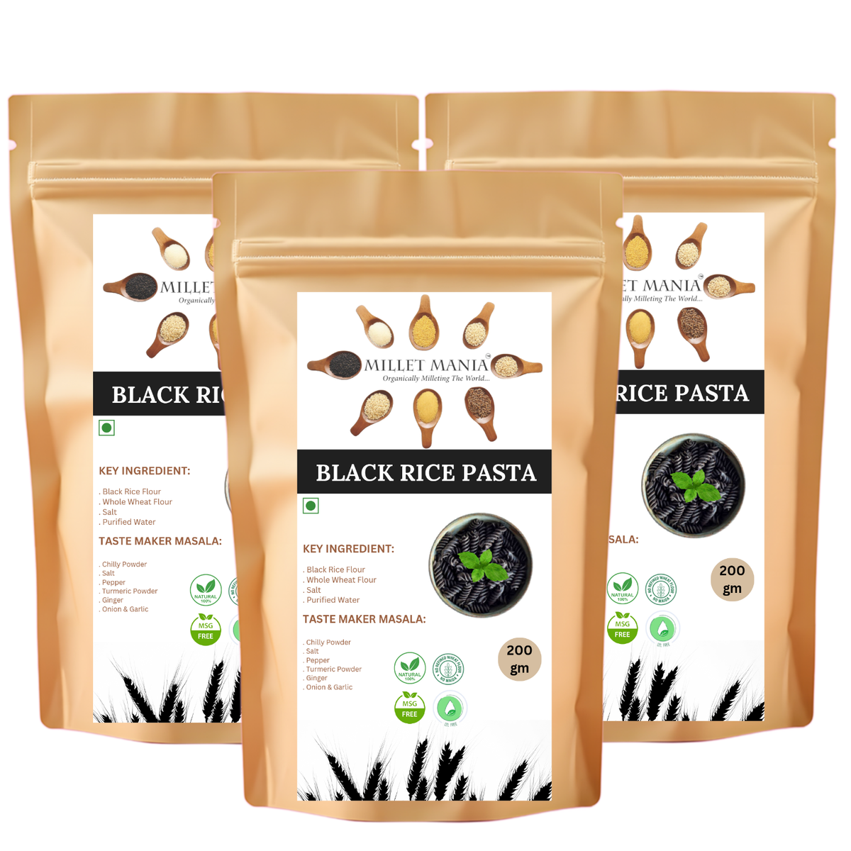 Millet Mania Black Rice Pasta