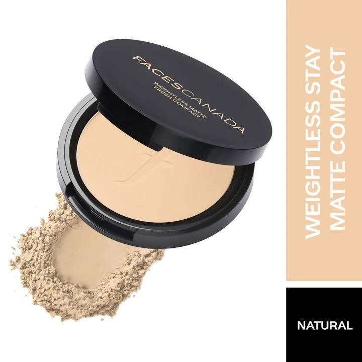 Faces Canada Weightless Stay Matte Compact SPF20-Natural 02 - PUSHMYCART