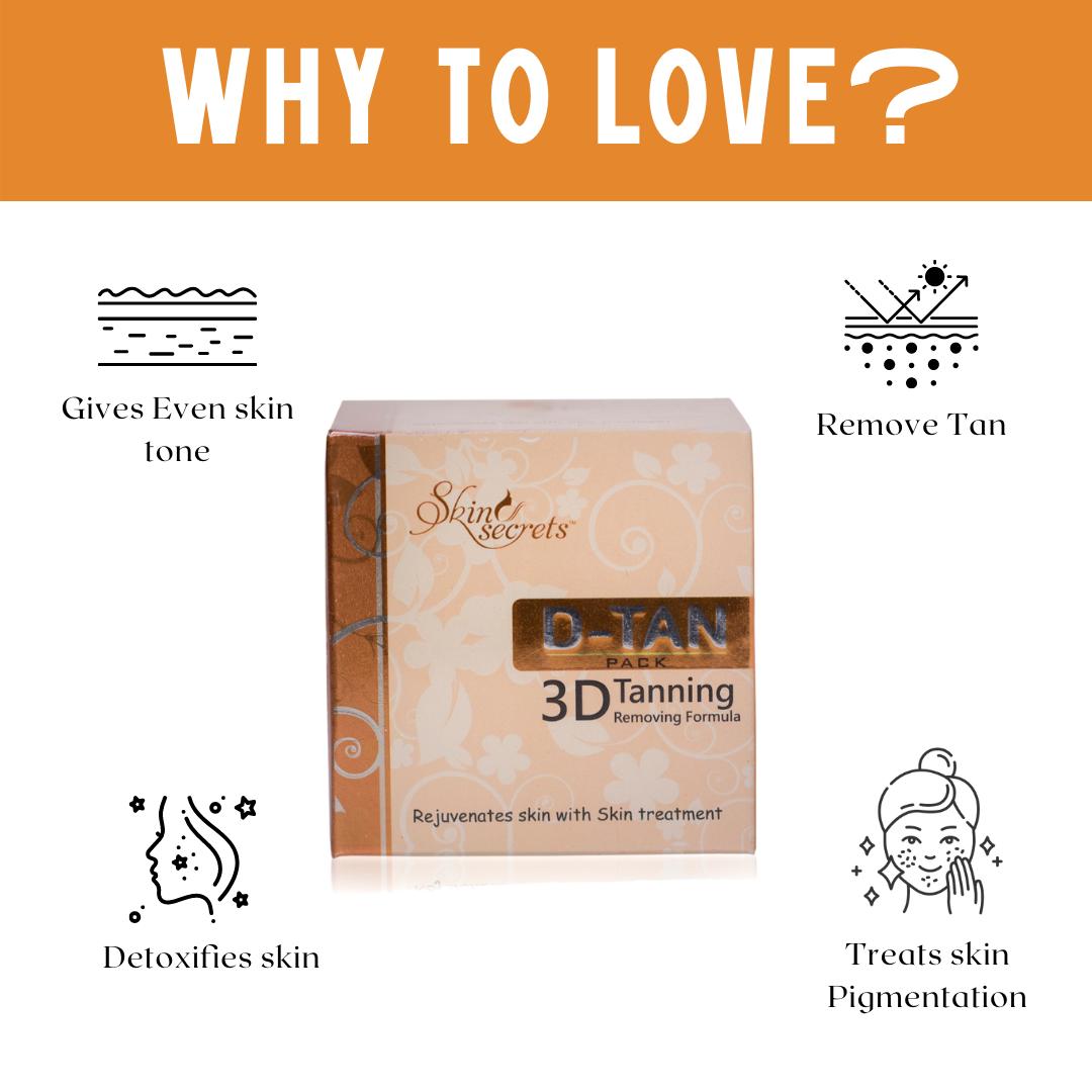 Skin Secrets De-Tan Pack for Instant Tan Removal