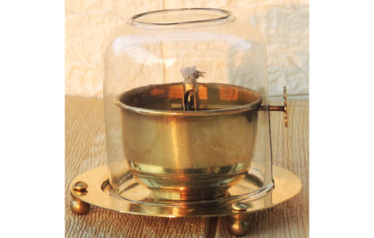 Brass Wick Oil Diya  0.22 KG - PUSHMYCART