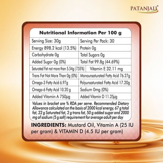 Patanjali Kachi Ghani Mustard Oil