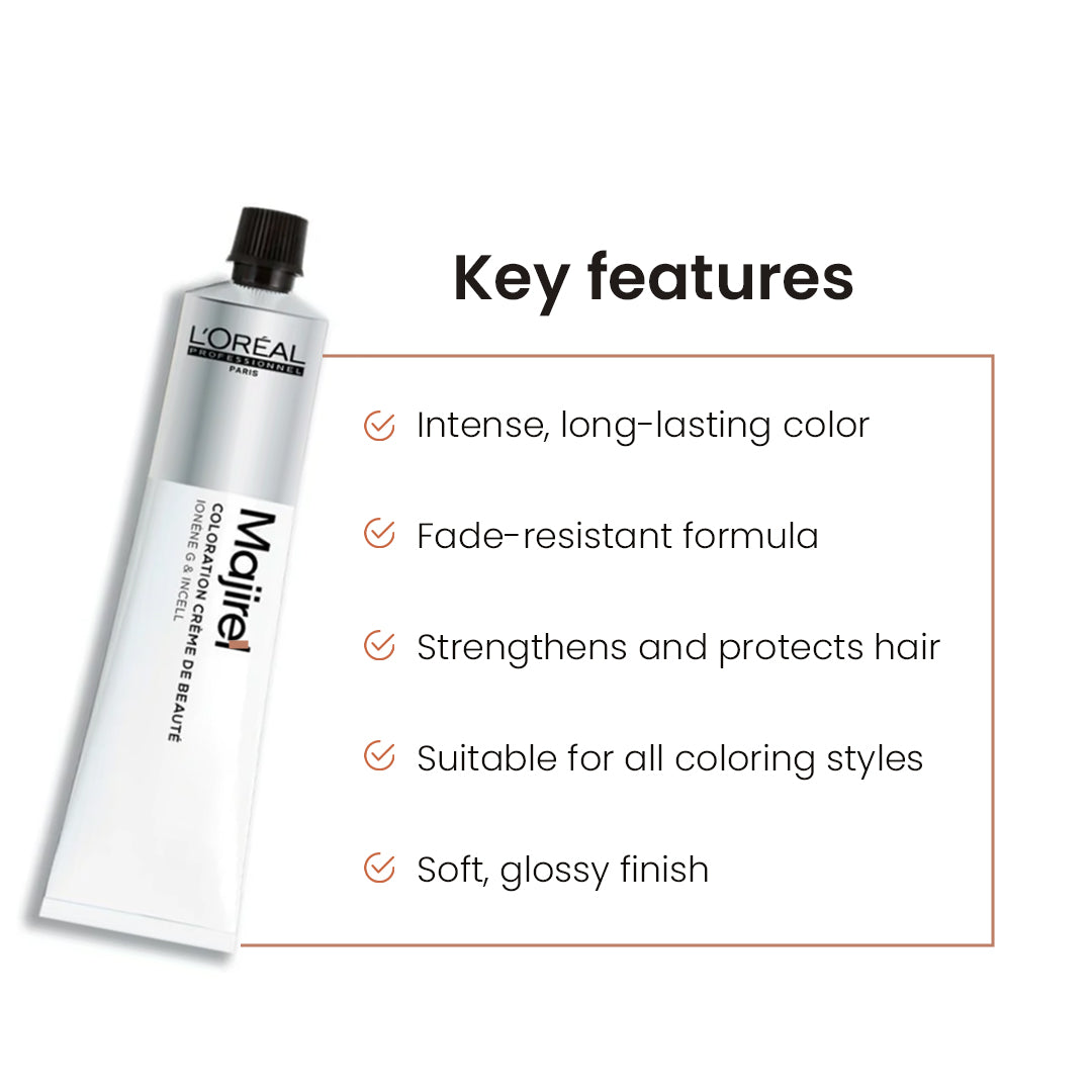 L'Oreal Professionnel Majirel Cool Cover 6.8 Dark Blonde With Mocha Permanent Hair Colour 50ml - view 3