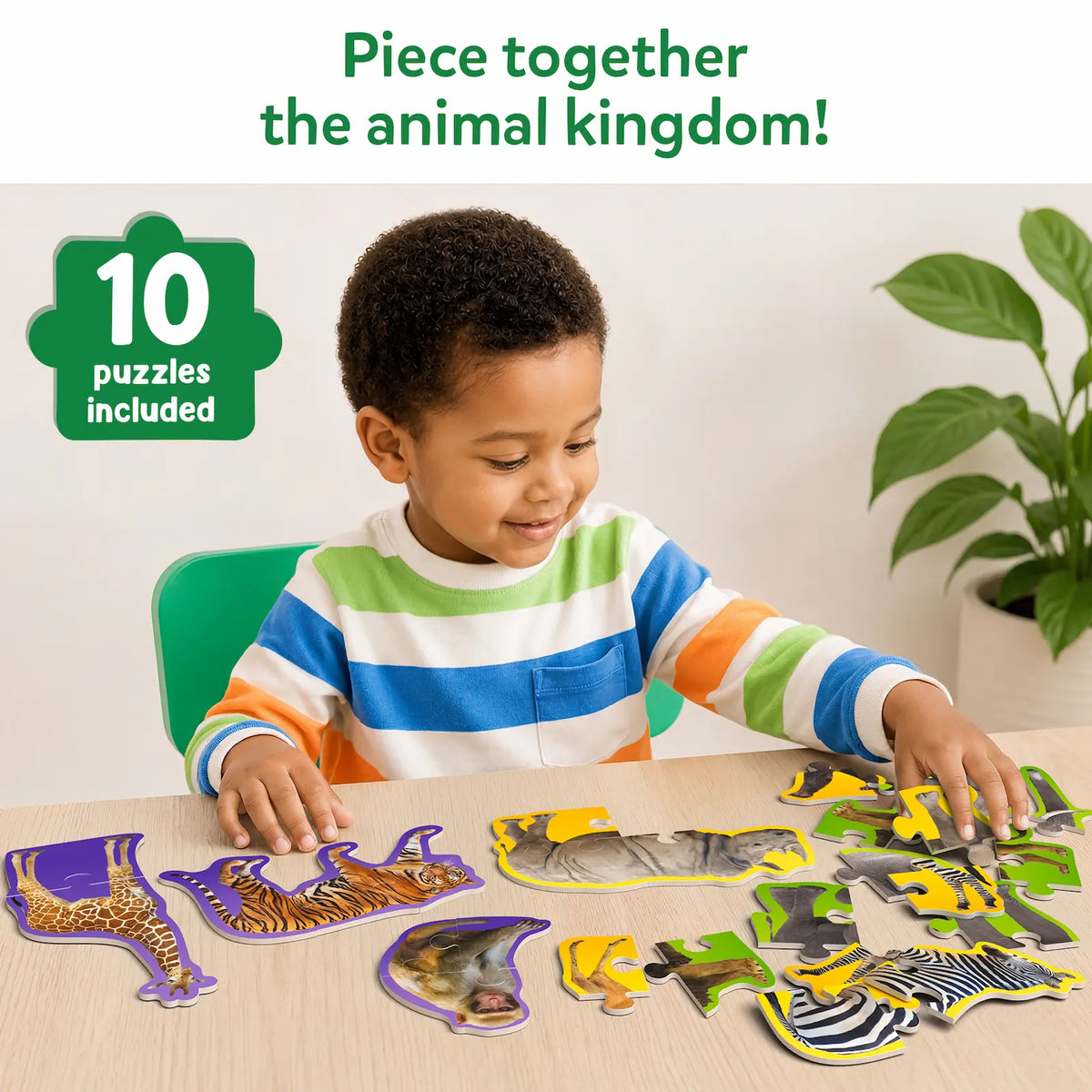 Skillmatics Step By Step Puzzle Wild Animals Ages 3 and Up