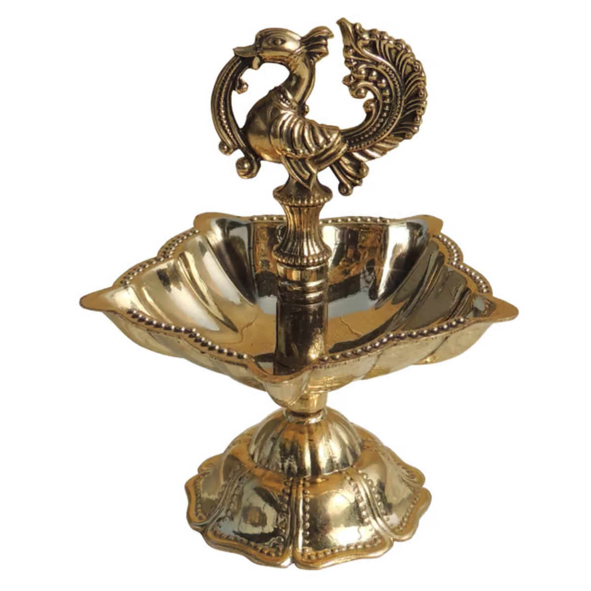 Brass Decorative Murga Deepak 0.08 KG - PUSHMYCART