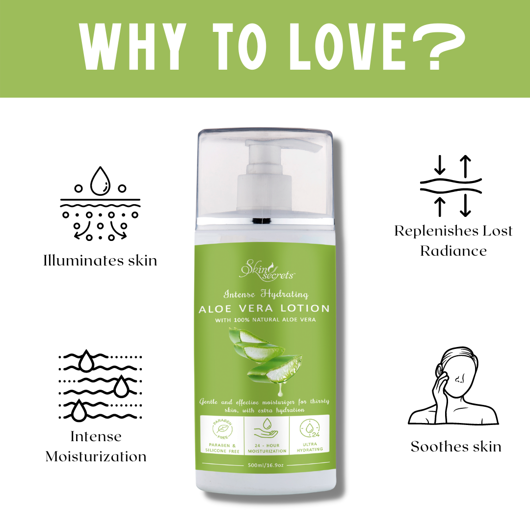 Skin Secrets Aloe Vera Lotion for Hydrated & Plump Skin