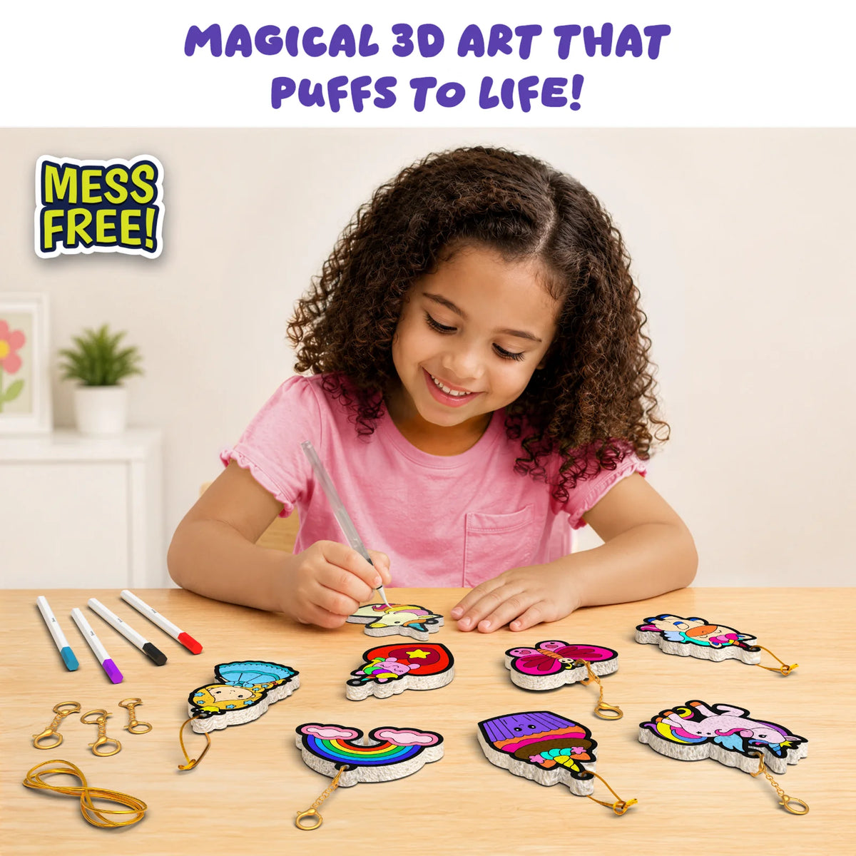 Skillmatics Aqua Puffs Princesses and Unicorns 3D Art Kit