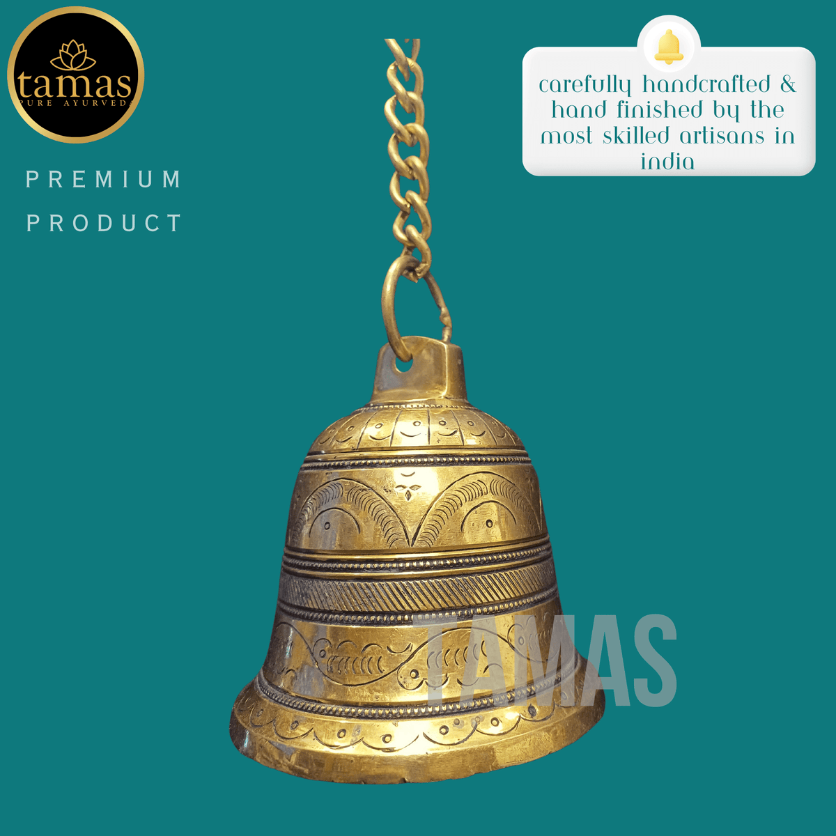 Tamas Brass Bell Hanging - PUSHMYCART