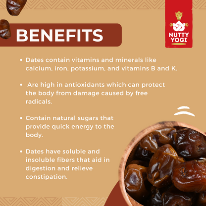Nutty Yogi Omani Dates 100GM jar