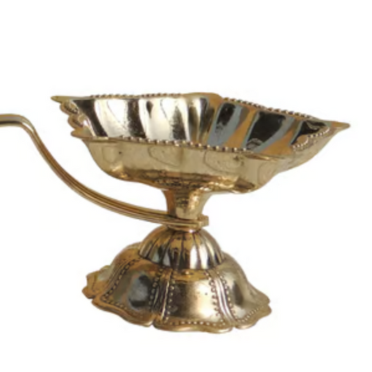 Brass Aarti Diya 0.13 KG - PUSHMYCART