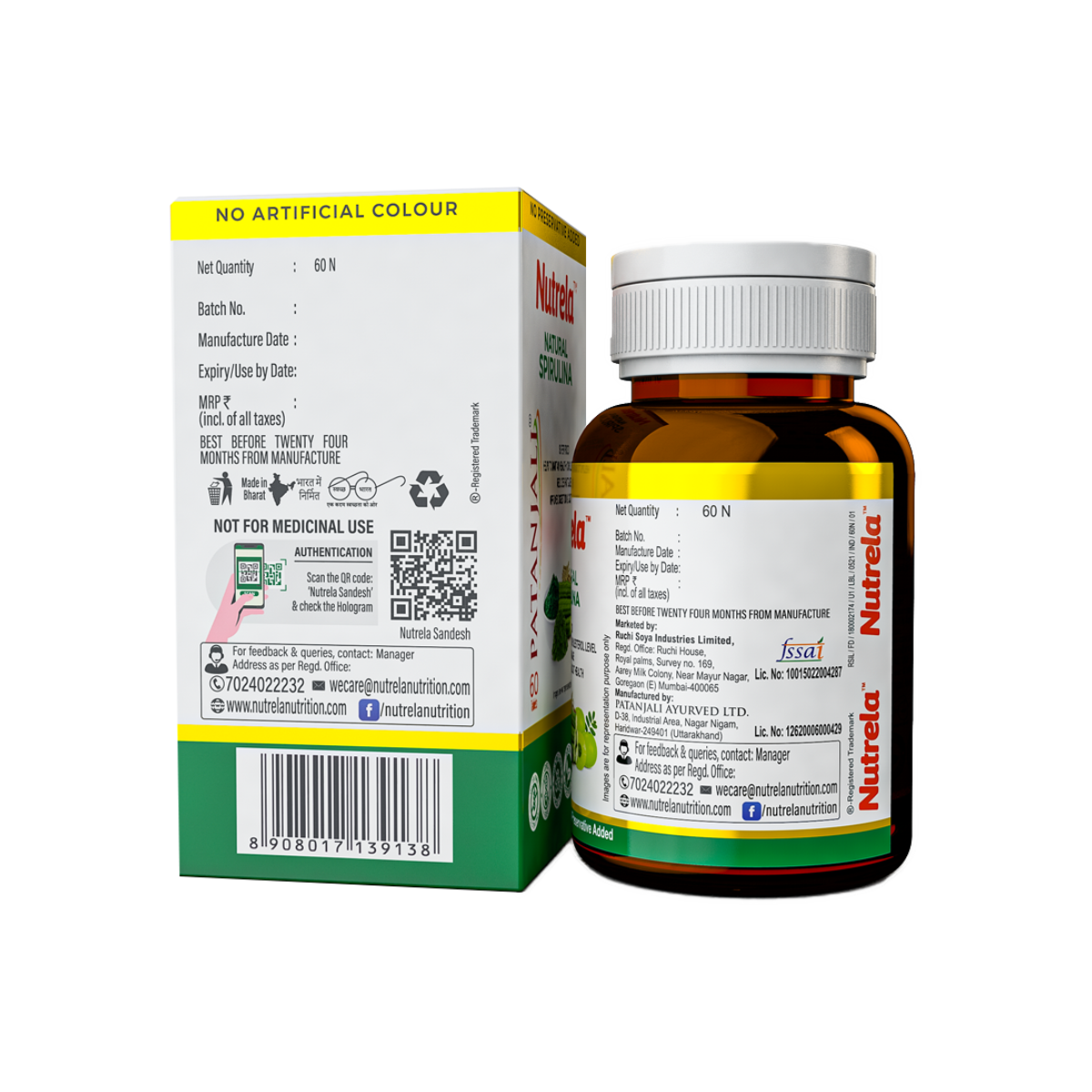 Patanjali Spirulina Capsule with Amla