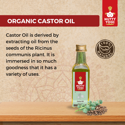 Nutty Yogi Cold pressed Organic Castor Oil 100g