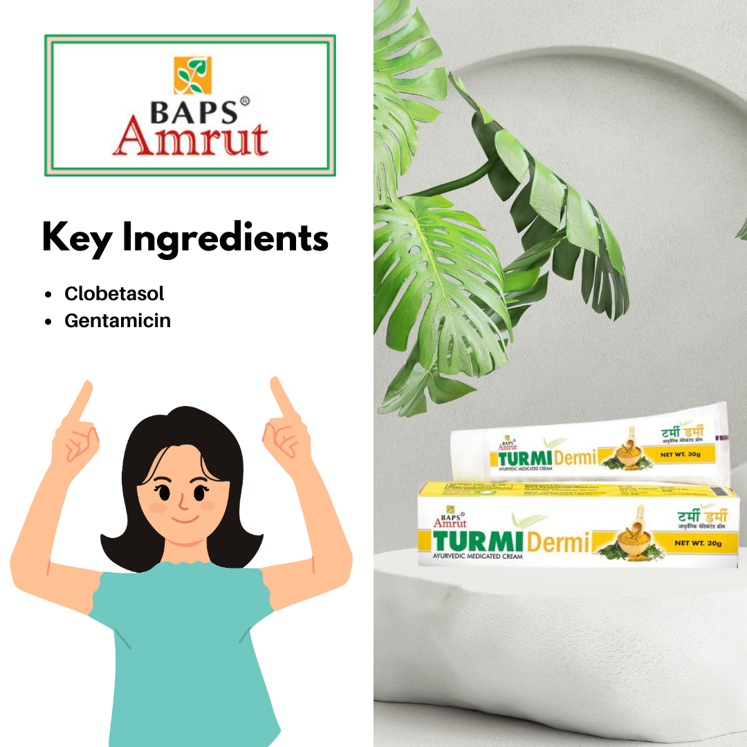 Baps Amrut Turmi Dermi Cream 30g - PUSHMYCART