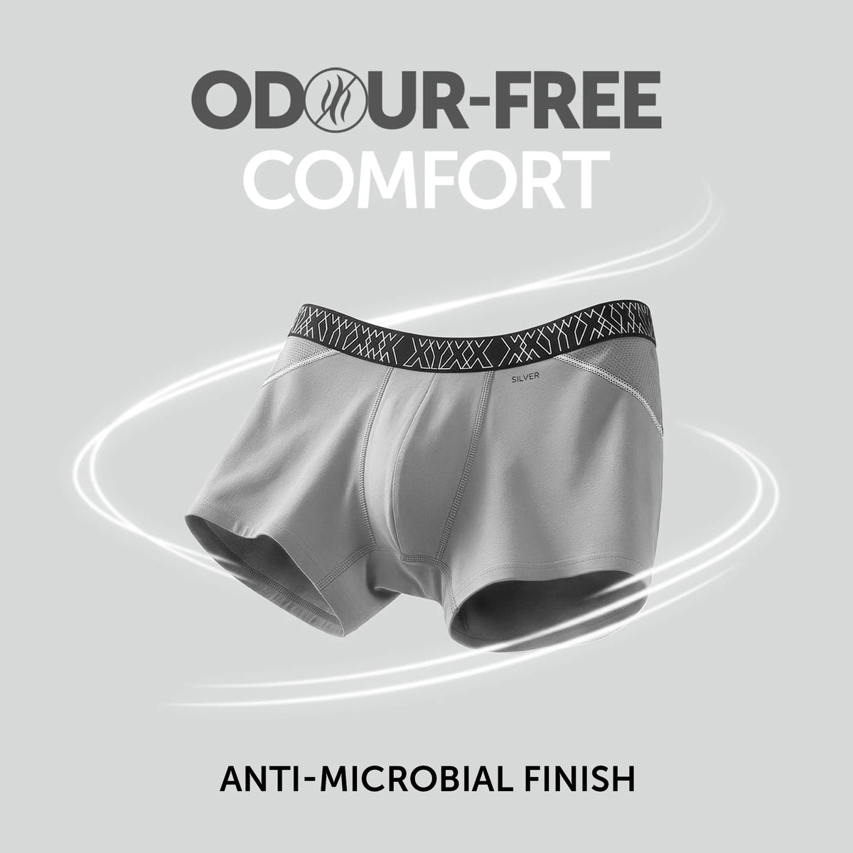 XYXX Sprint Cotton Stretch Trunks Opal Grey - view 2