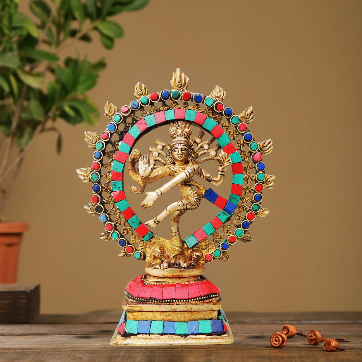 Brass Nataraj Statue 1.04Kg - PUSHMYCART