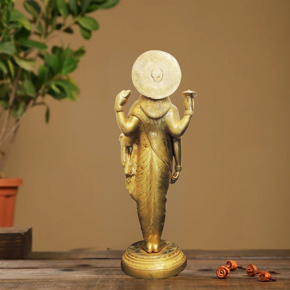 Brass Dhanvantri Ji Idol 7.16Kg - PUSHMYCART