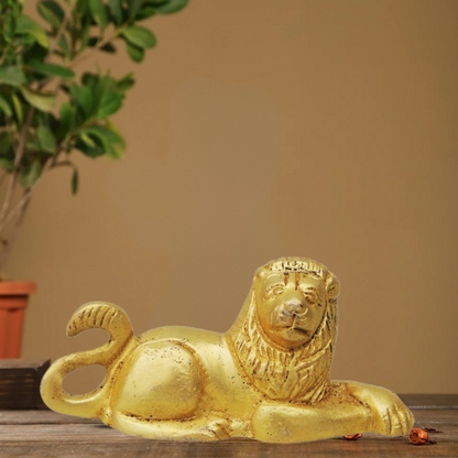 Brass Lion Statue 0.16Kg - PUSHMYCART