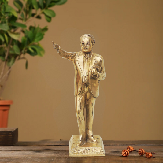 Brass Ambedker Standing 3.26Kg - PUSHMYCART