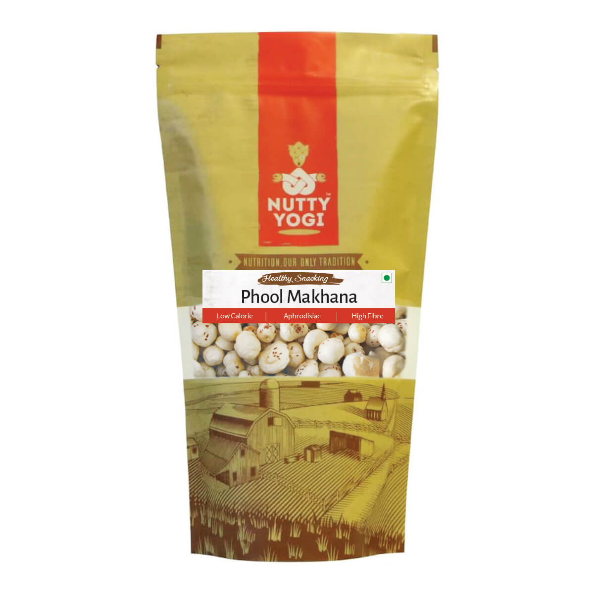 Nutty Yogi High Grade Raw Phool Makhana / Fox Nuts 100g