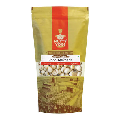 Nutty Yogi High Grade Raw Phool Makhana / Fox Nuts 100g
