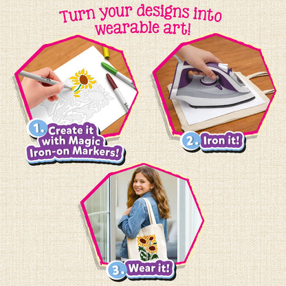 Skillmatics Iron-Its DIY Fabric Art and Craft Kit Ages 7 and Up