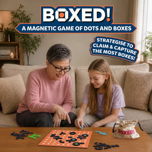 Skillmatics Boxed A Magnetic Game of Dots and Boxes Ages 5 and Up