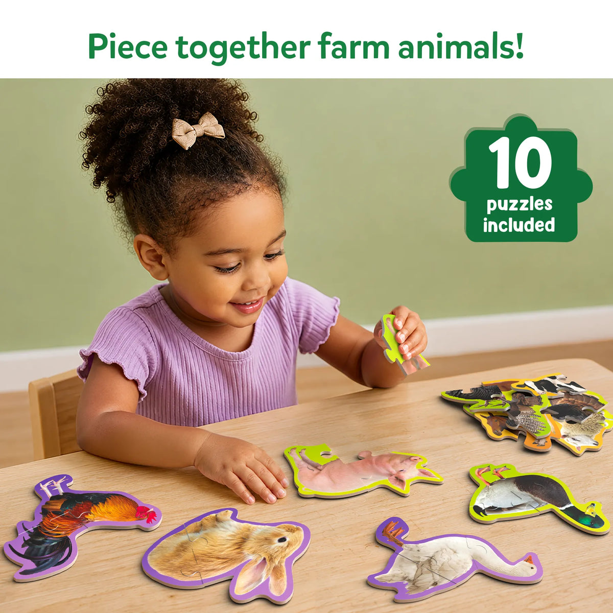 Skillmatics Step By Step Puzzle Farm Animals Ages 3 and Up
